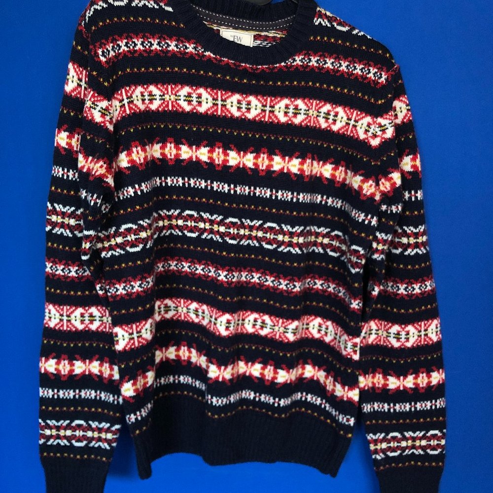 Easy Wear (EW) Cute Christmas Dark Blue Sweater